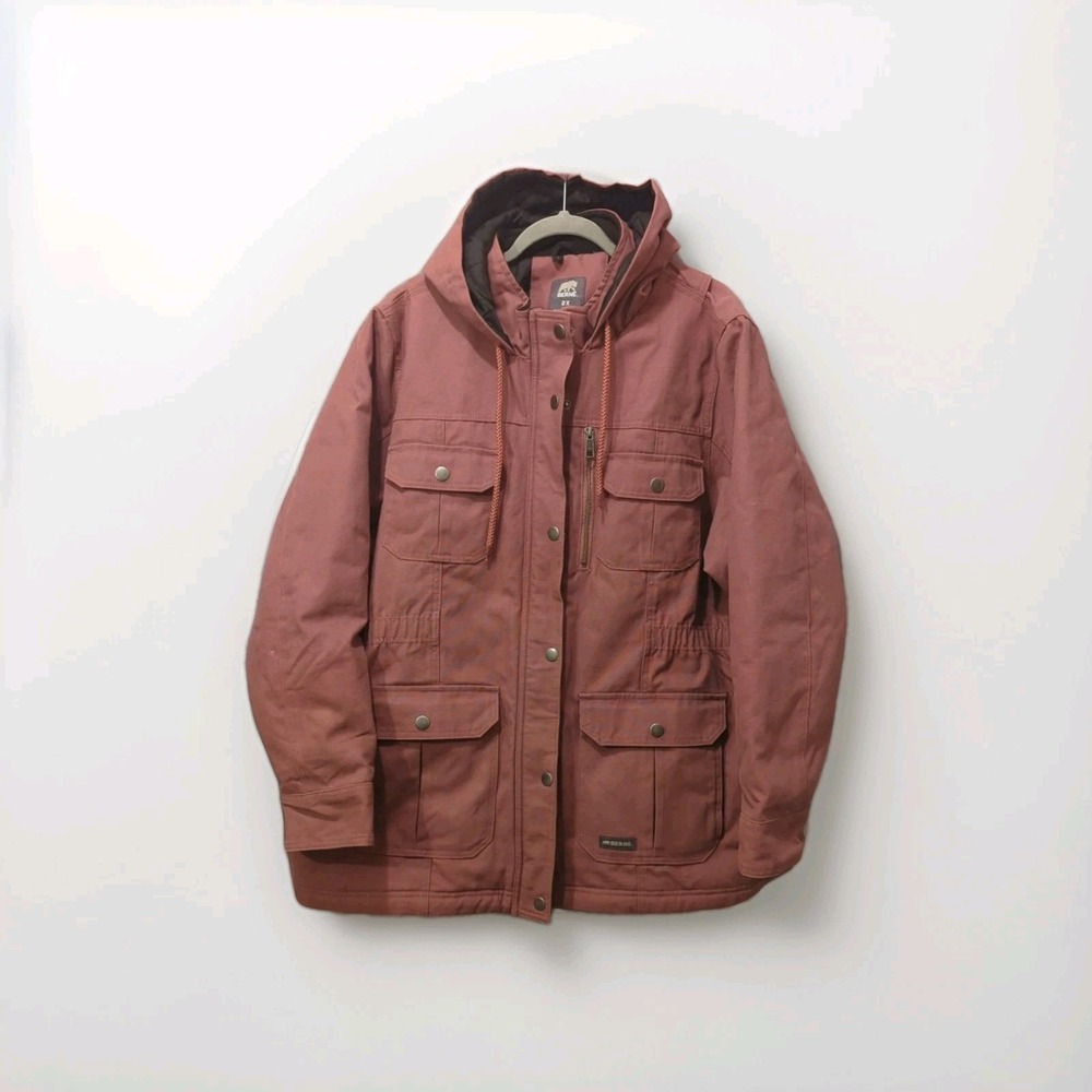 Berne Softstone Duck barn Coat jacket Pink womens XXL Canvas Work chore utility